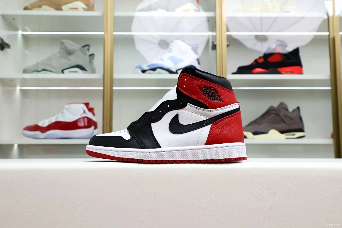 1 Air Jordan Retro Toe Kimikick (2016) Black 0717